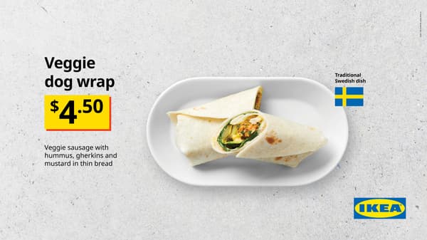 Veggie dog wrap