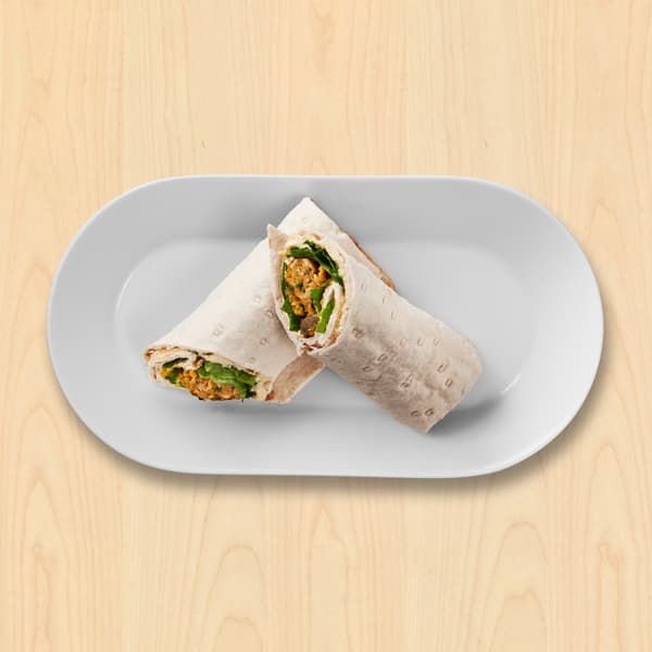 Veggiewrap
med hummus, syltede agurker, salat og sennep

22.-