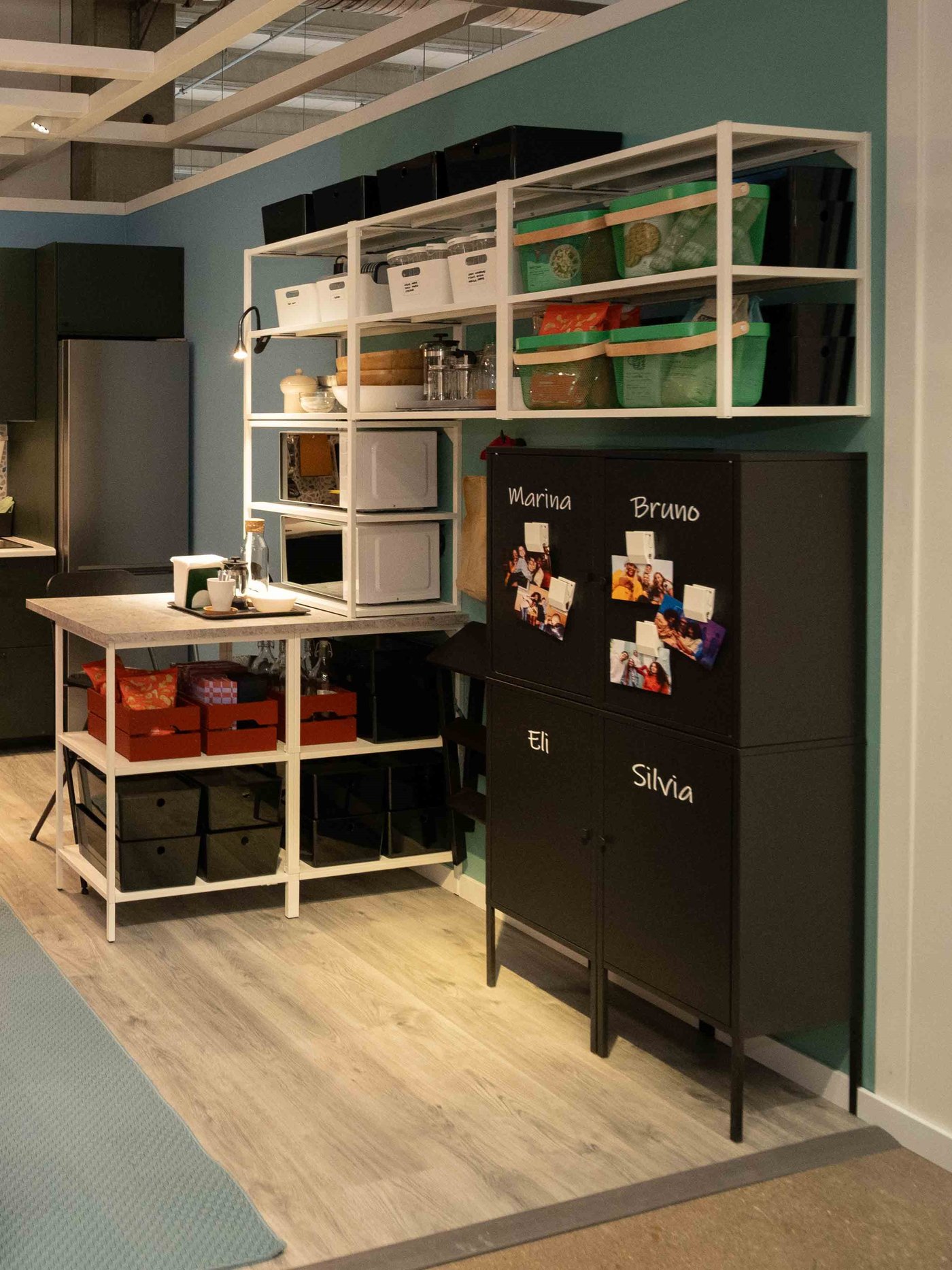 View of the IKEA store exhibition space with furniture