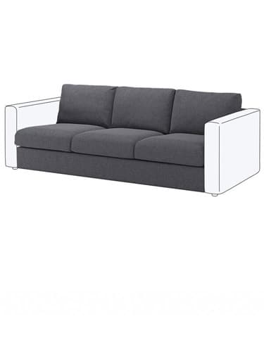 VIMLE 3-personers siddesektion.