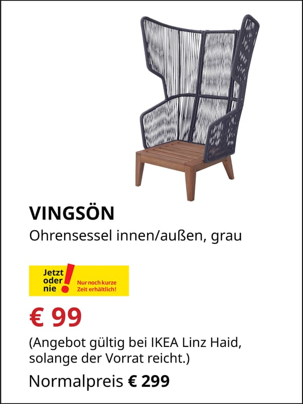 VINGSÖN Ohrensessel, €99-