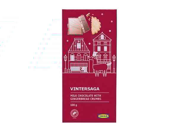 VINTERSAGA
Milk Chocolate with Gingerbread Crumbs, 100g 