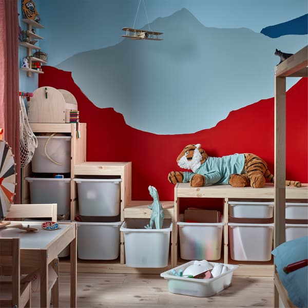 Vista de el sistema de almacenamiento TROFAST de IKEA