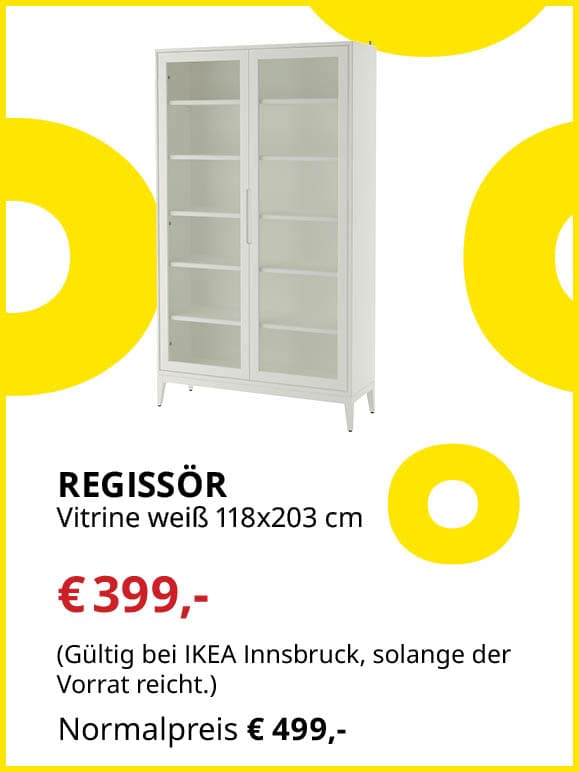 Vitrine für 399€ statt 499€
