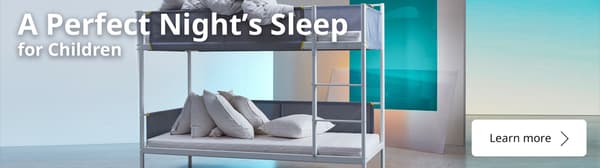 VITVAL Bunk bed frame, white, light grey, 90x200 cm