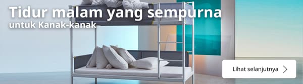 VITVAL Rangka katil 2 tkt, putih, kelabu muda, 90x200 cm