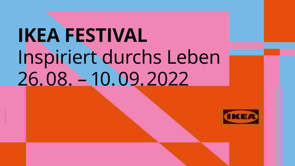 Vom 26. August bis zum 10. September findet das IKEA Festival auf der ganzen Welt statt.