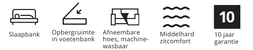 Voordelen en eigenschappen KIVIK serie zitbanken.