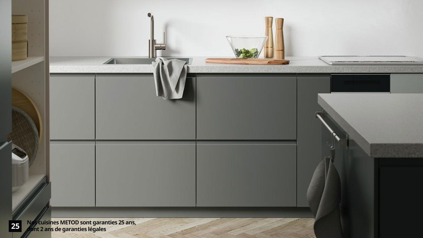 Cuisines METOD finition RINGHULT gris brillant - IKEA