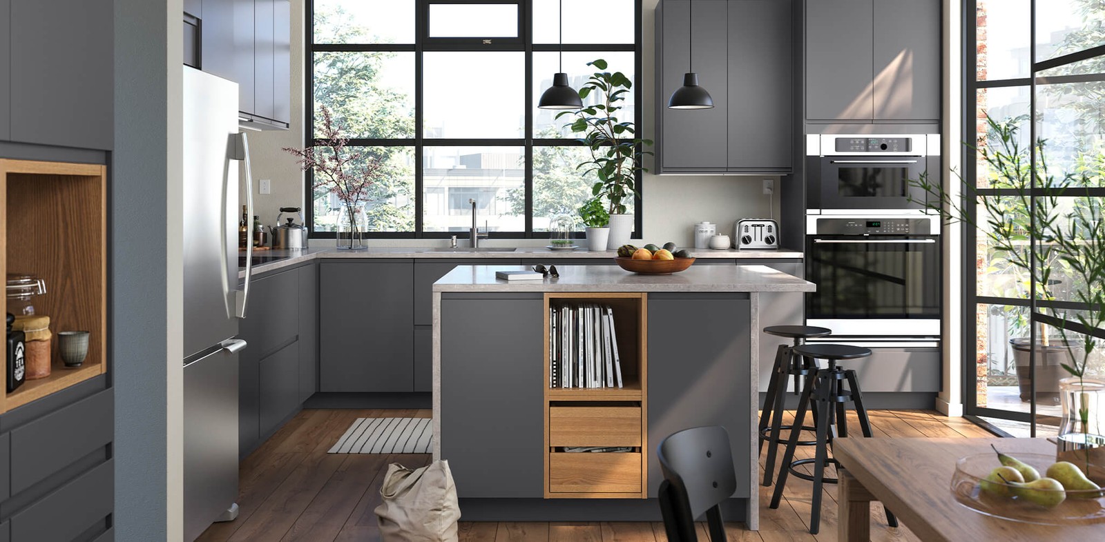 Walnut Kitchen VOXTORP Series IKEA