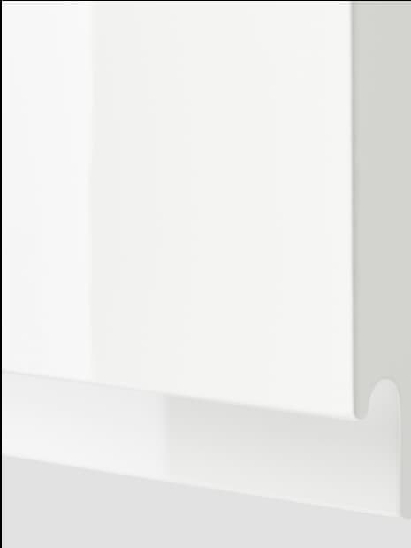 VOXTORP magasfényű fehér ajtó
