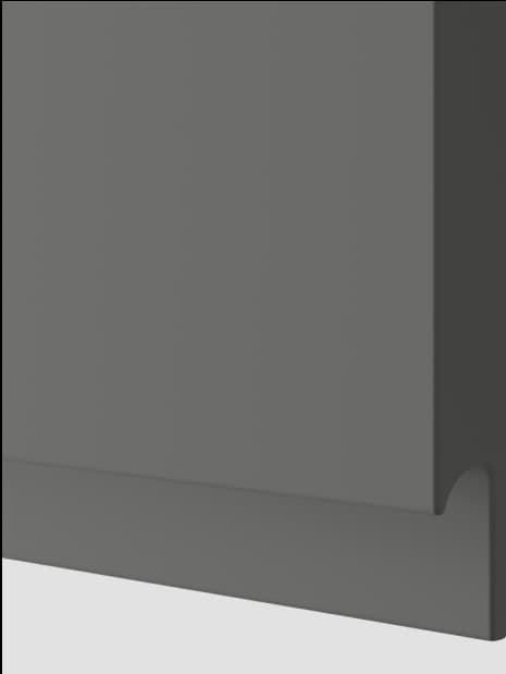 VOXTORP sötétszürke konyhaszekrényajtók