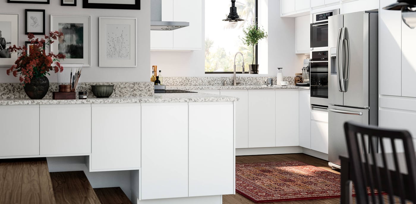 Smooth White Kitchen VOXTORP Series IKEA