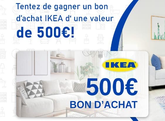Vue d'un bon d'achat IKEA frauduleux