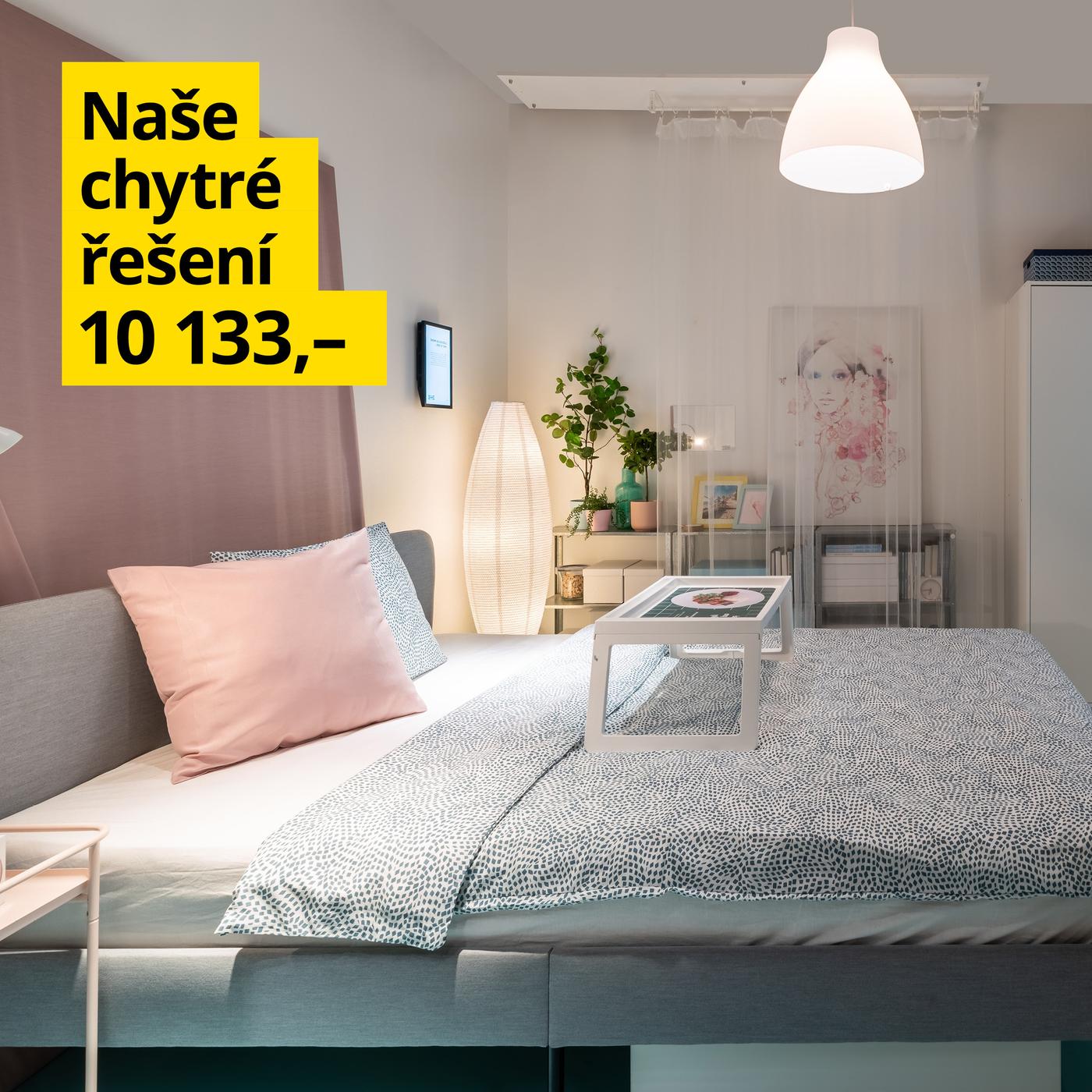 Vyspěte se dorůžova v ložnici v pastelových barvách za 10 133 Kč.