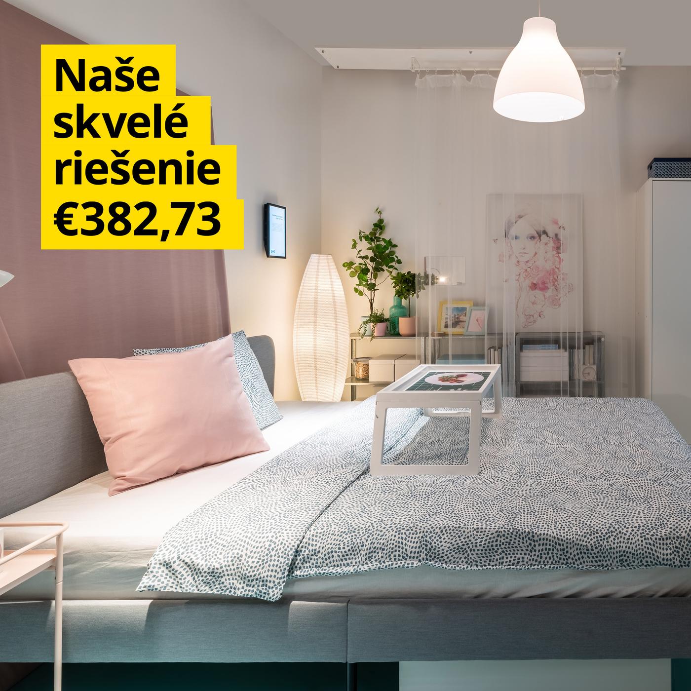 Vyspite sa doružova v spálni v pastelových farbách.