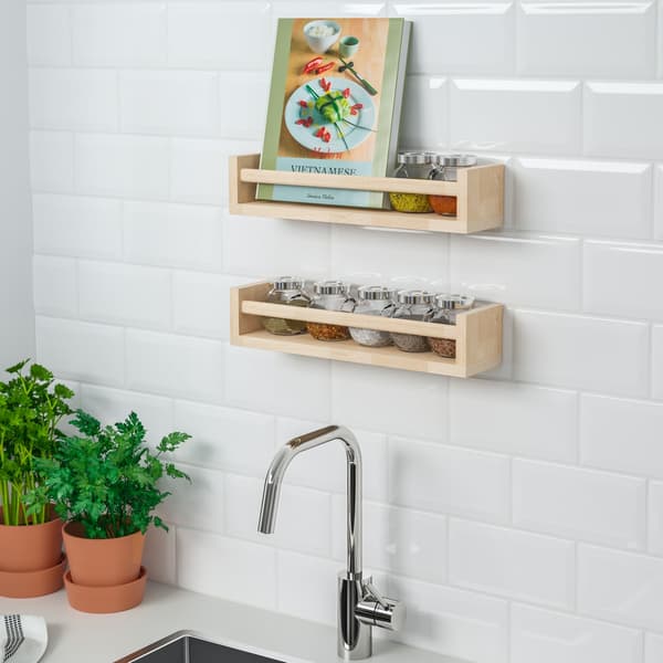 wall shelves to save space in your kitchen