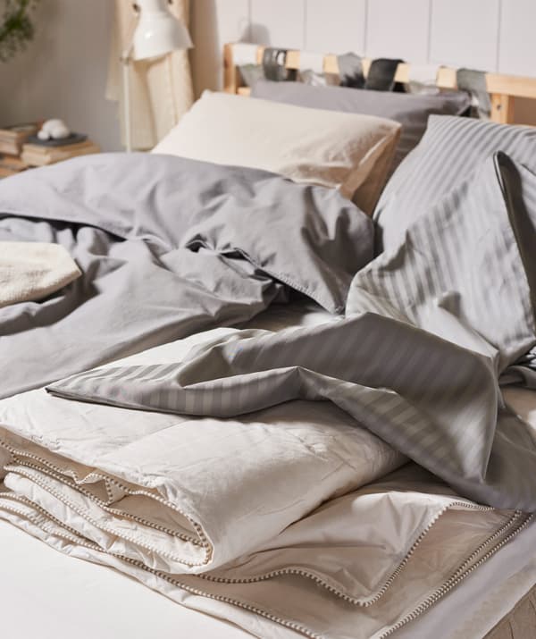 Want to sleep like a baby in natural materials? Choose a mattress made of natural materials, such as IKEA HIDRASUND pocket sprung mattress! It’s made out of natural latex, coconut fibre, cotton, wool and lyocell for extra comfort.