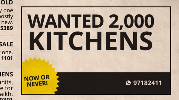 Wanted 2,000 Kitchens