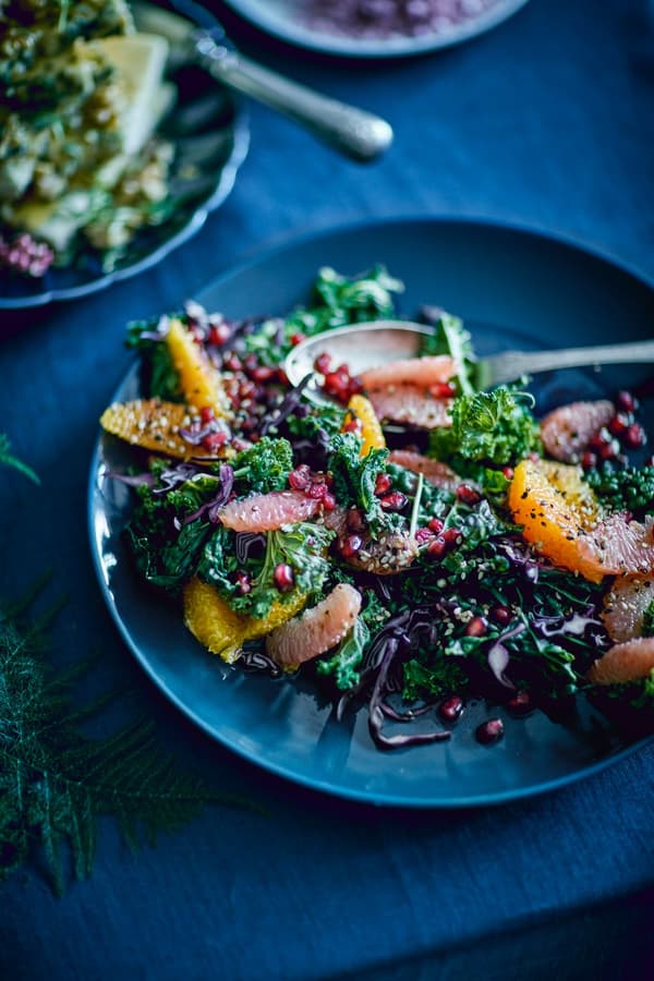 Warm citrus salad