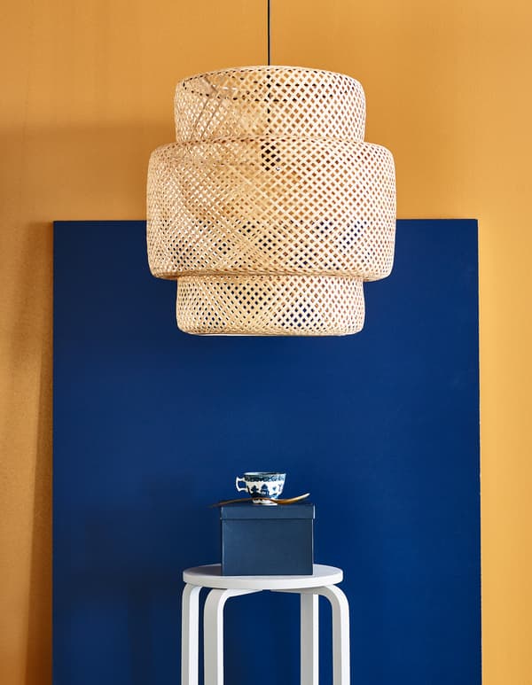 We think using rattan and bold colours is a big upcoming trend.