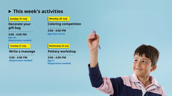 Weekly events