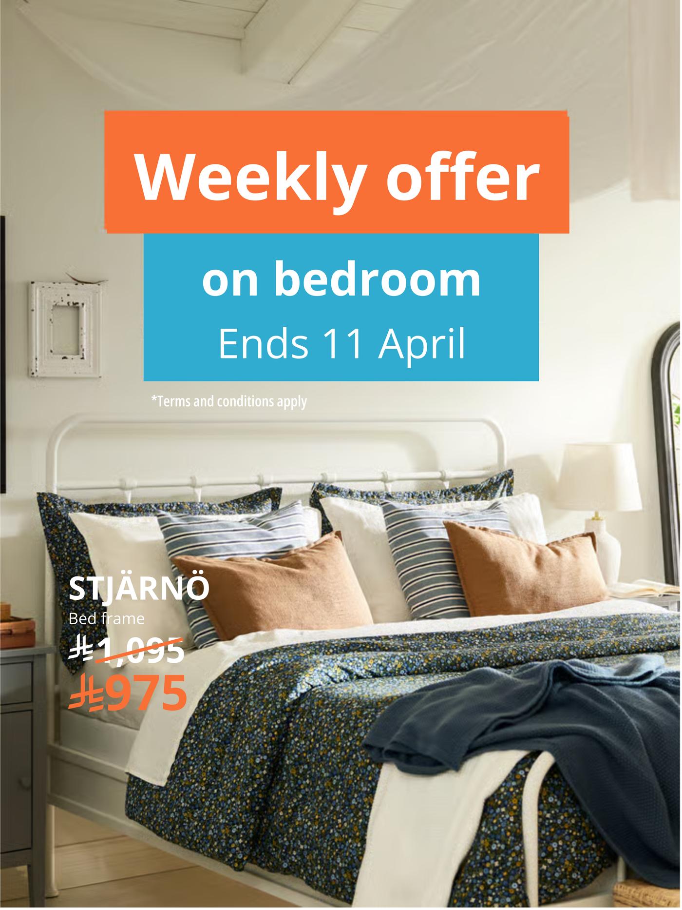 weekly offer on bedroom