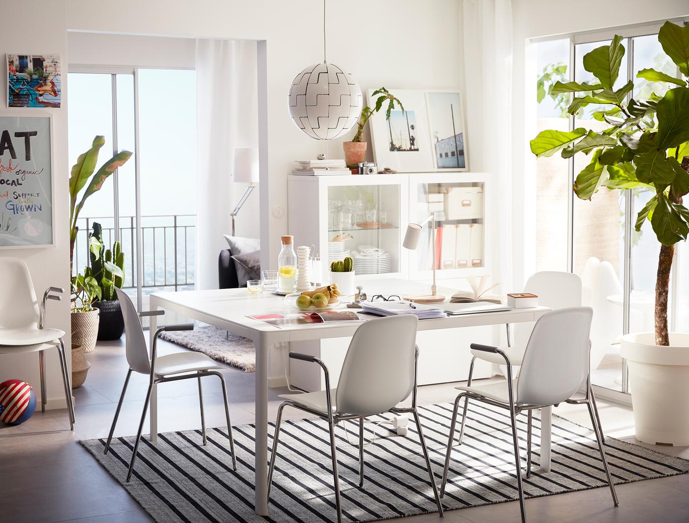 Esszimmer in weiß & hellen Farben gestalten - IKEA Deutschland