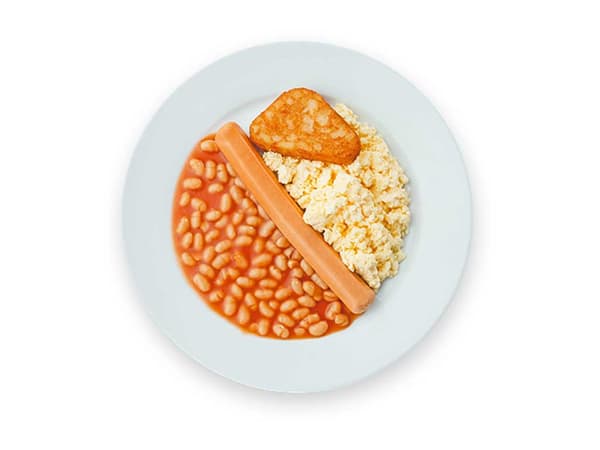 Western Breakfast
Scramble eggs with chicken sausage, hashbrown and baked beans