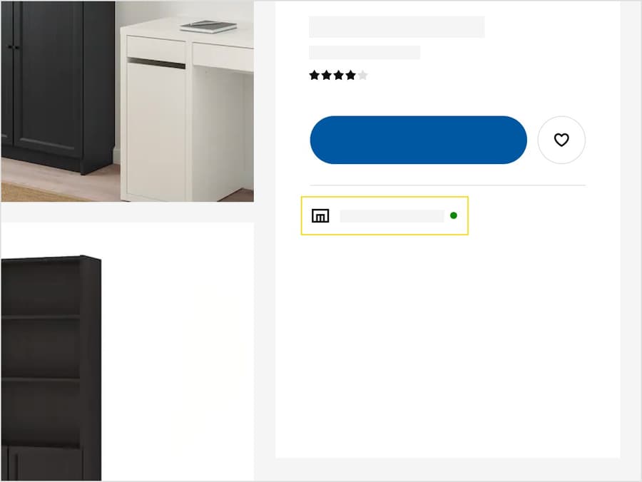 Stock check and availability IKEA