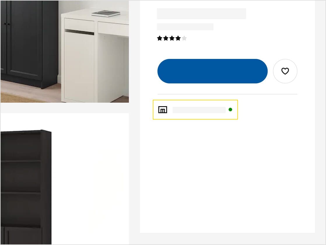 Stock check and availability IKEA