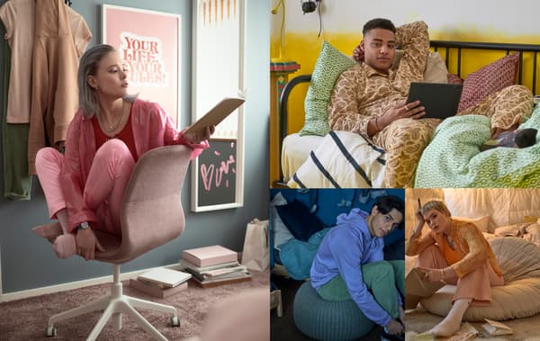 Where would you like to study today: on a chair, a sofa bed or a pouffe?