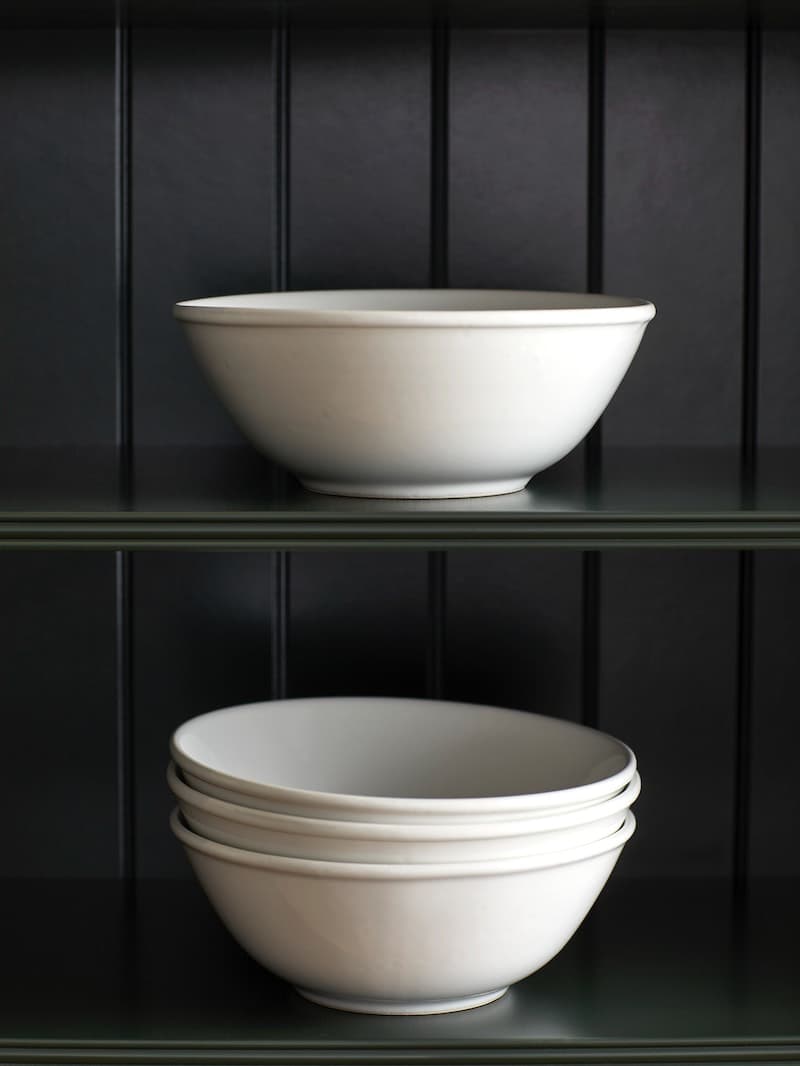 White bowls