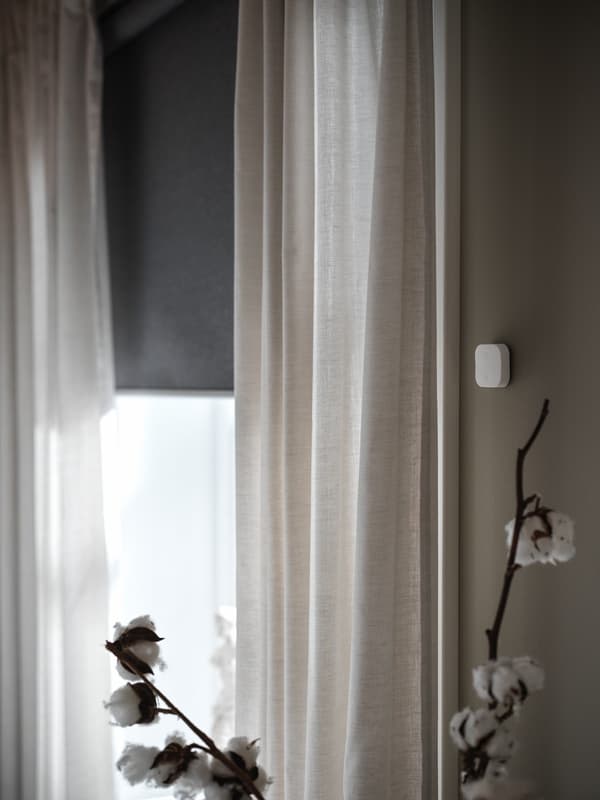 White curtains 