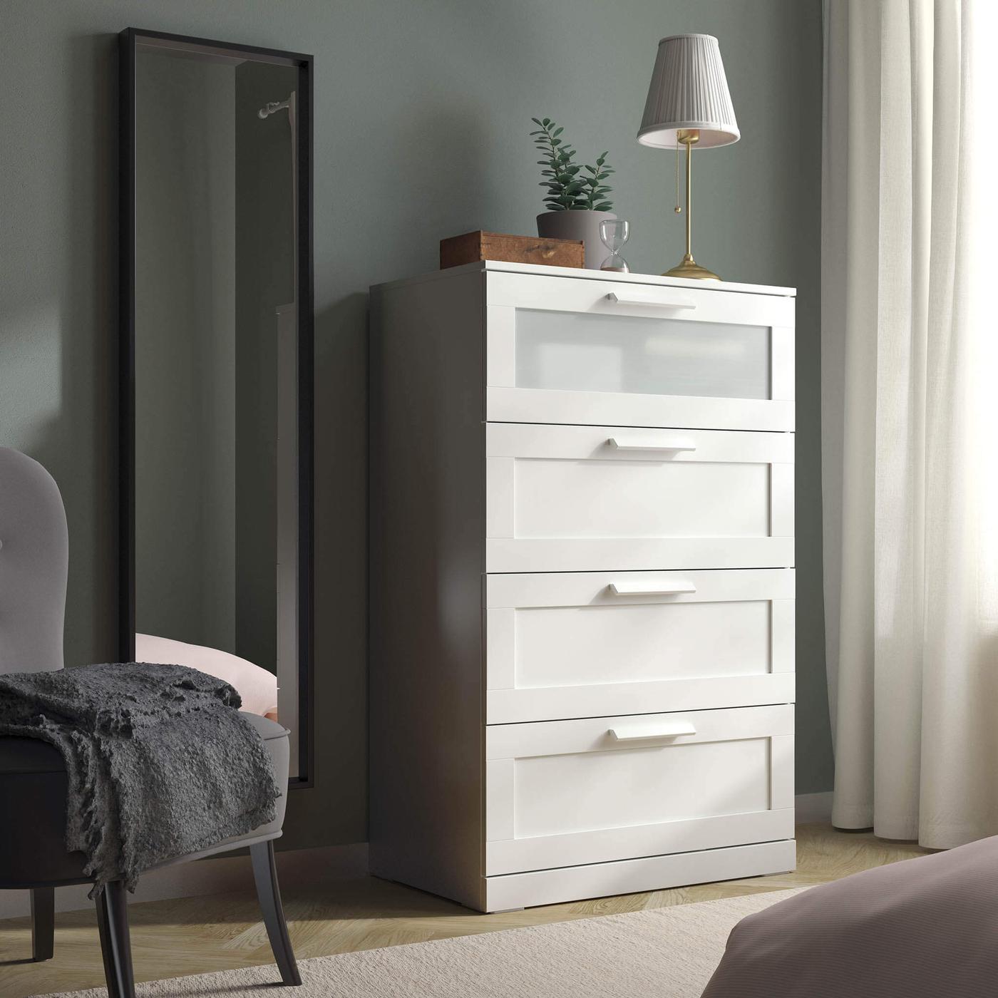 White dresser.