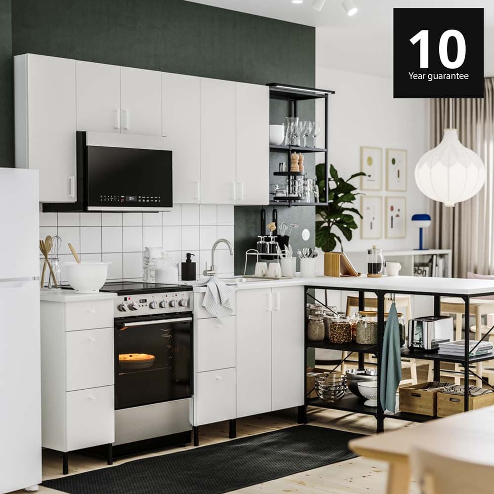 White ENHET kitchen in kitchen