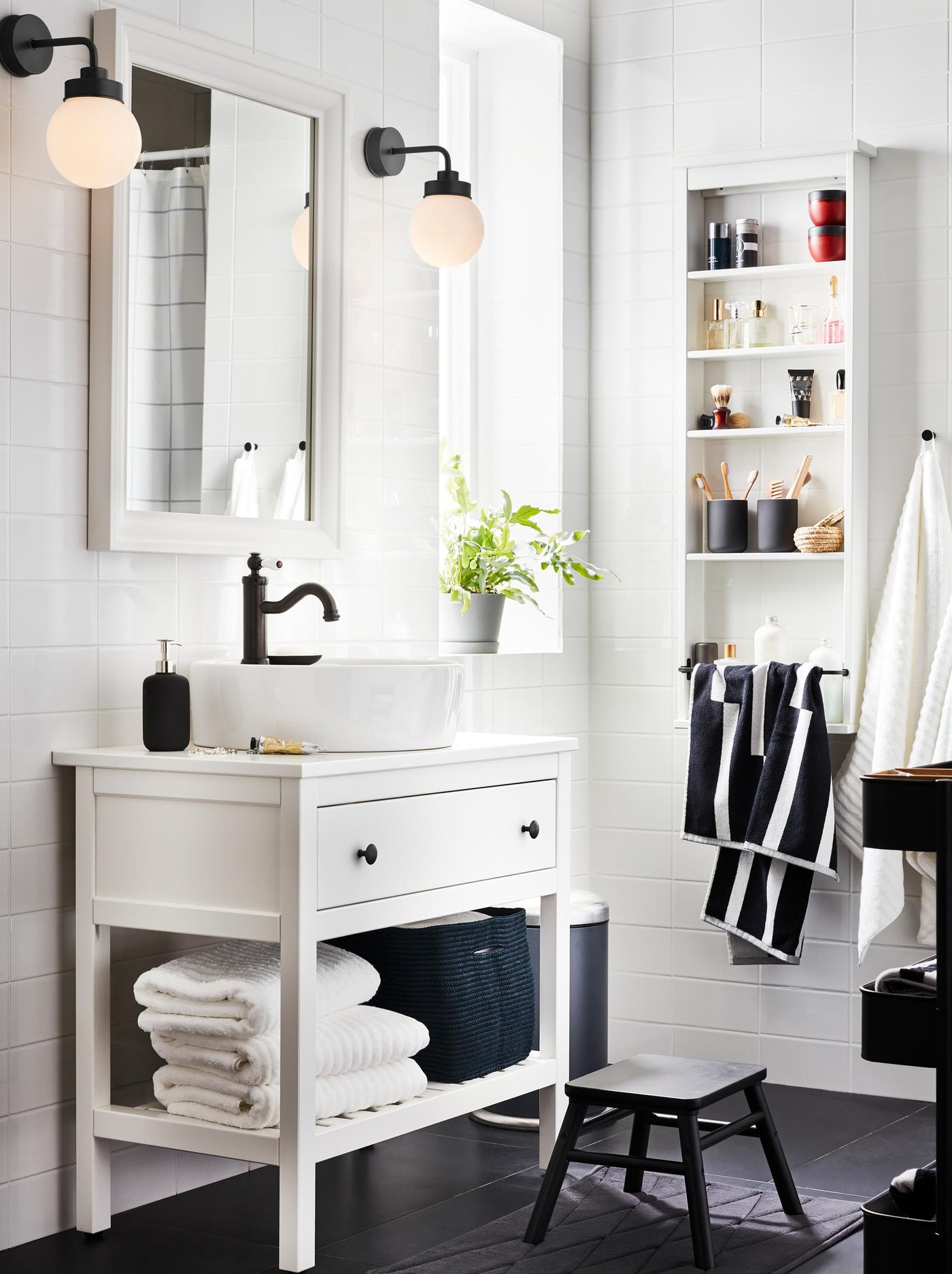 Small, spacesaving and stylish bathroom ideas IKEA