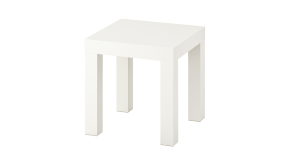 White LACK side table