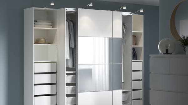 White PAX wardrobe