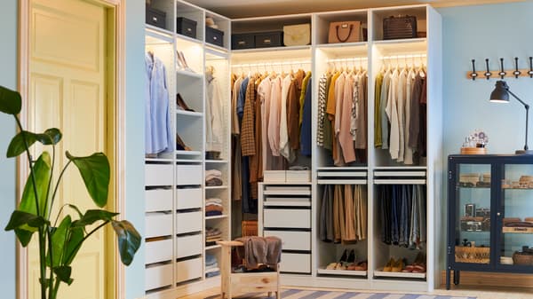 White PAX Wardrobes