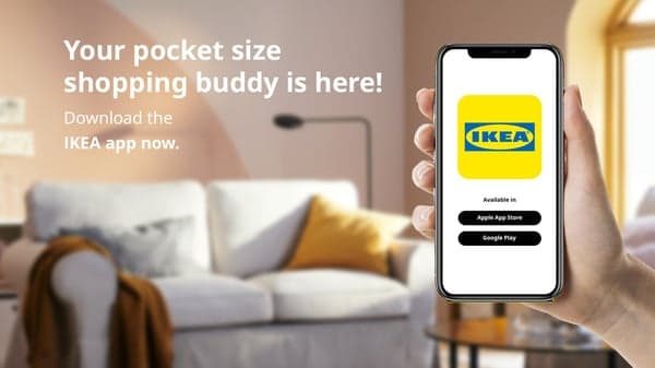 White text on image reads: Your pocket size shopping buddy is here!