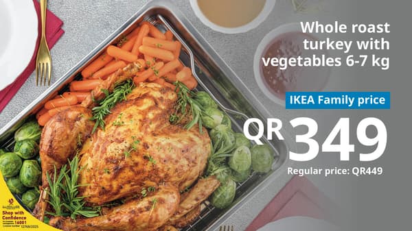 Whole roast turkey