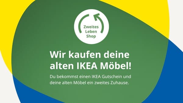 Wir kaufen deine alten IKEA Möbel - Du bekommst einen IKEA Gutschein und deine alten Möbel ein zweites Zuhause