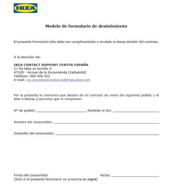 withdrawal form