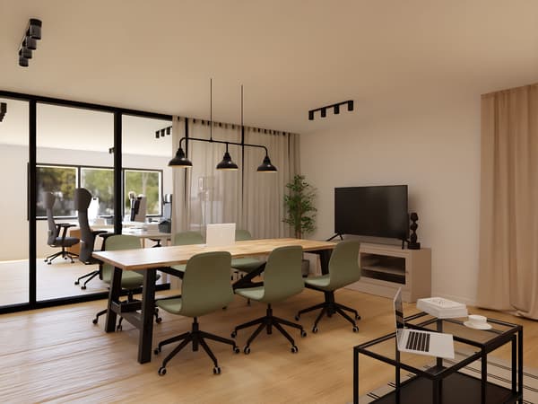 Wizualizacja wnętrza dla firm wykonana przez projektantów IKEA.