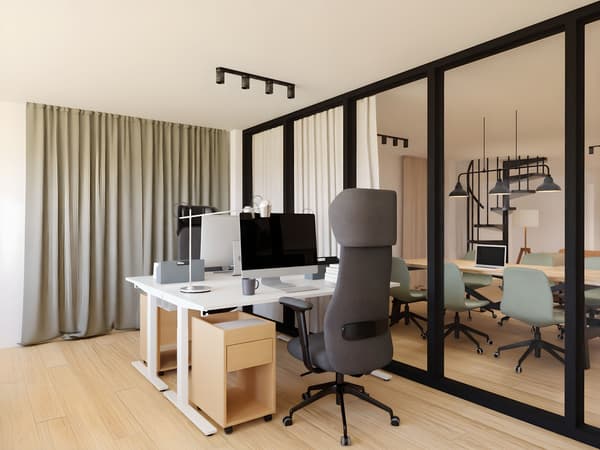 Wizualizacja wnętrza dla firm wykonana przez projektantów IKEA.