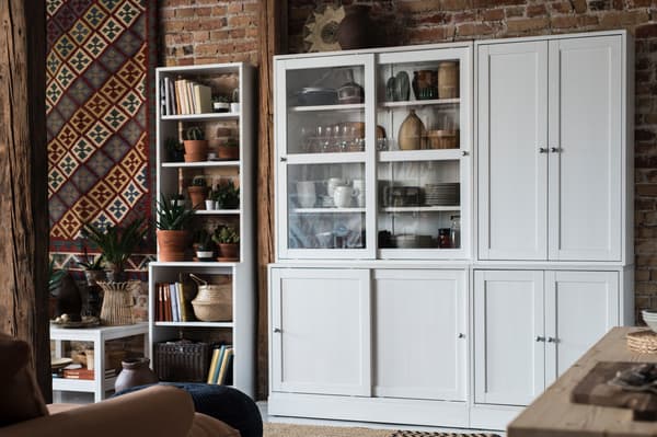 Wohnzimmerschrank weiß HAVSTA