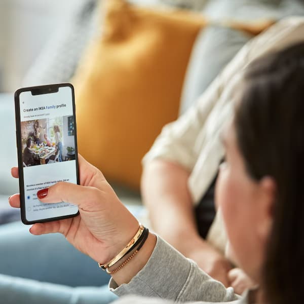 Woman looking at her phone