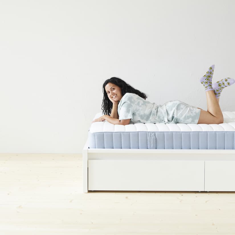 Woman on mattress
