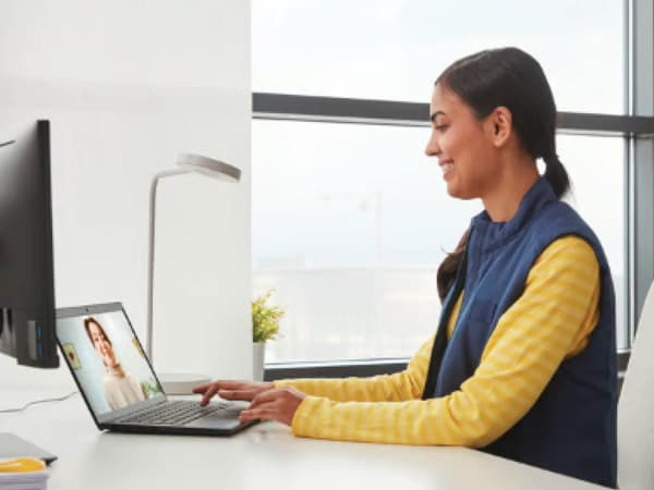 Woman providing a kitchen planning service